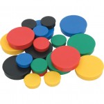 CROMWELL  Magnet pentru tabla 20 mm WHITEBOARD MAGNETS ASSORTED COLOURS (Set de 10)