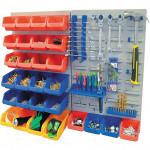 CROMWELL  Kit panou din plastic cu 44 de cutiutii si agatatori (fara unelte si suruburi) LOUVRE PANEL & BIN KIT 44-PCE