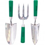 CROMWELL  Set 3 piese - mistrie si furca din otel inoxidabil ST/ST TROWEL SET 3 piese PLASTIC HANDLED