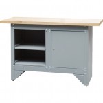 CROMWELL  Dulap cu zavor, cu rafturi si masa de lucru LOCKING CABINET & SHELVED WORKBENCH