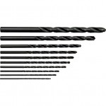 CROMWELL  Set de burghie HSS din seria Lunga - 10 piese SET OF 10 HSS LONG SERIES DRILLS 2-10.00 mm