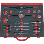 CROMWELL  Set tarozi si filiere BSP(F) 22 piese HSS THREADING SET IN CASE