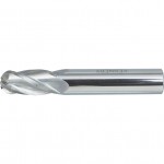 CROMWELL  Freza Carbid cu microgranulatie patru canale, varf rotund, coada dreapta 6.0 mm 4FL BALL NOSE CARBIDE END MILL