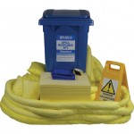 CROMWELL  Set absorbante S+ SPILL RESPONSE KIT;CHEMICAL 360 Ltr WHEEL BIN