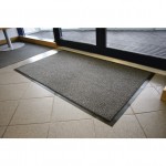 CROMWELL  Covor de intrare 0.6Mx0.9M BLACK/STEEL ENTRANCE MAT