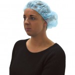 CROMWELL  Masca de par DISPOSABLE BOUFFANT CAP BLUE (Set de 100)