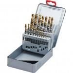 CROMWELL  Set Burghie Jobber HSS cu varful acoperit cu TiN - metric 1-10.00 mm x 0.5 mm HSS-TIN DRILLS (Set de 19)