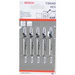 BOSCH T101AO Set 5 panze Clean for Wood 82 mm