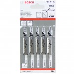 BOSCH T101B Set 5 panze Clean for Wood 100 mm