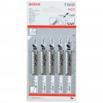 BOSCH T101D Set 5 panze Clean for Wood 100 mm