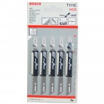 BOSCH T111C Set 5 panze Basic for Wood 100 mm