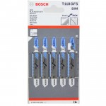 BOSCH T118GFS Set 5 panze Basic for Inox 83 mm