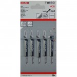 BOSCH T119BO Set 5 panze Basic for Wood 83 mm