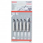 BOSCH T144DF Set 5 panze Speed for Hard Wood 100 mm