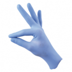 CROMWELL  Manusi de unica folosinta VINYL DISP' POWDERED GLOVES BLUE (L) (Set de 100)