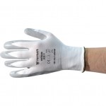 CROMWELL  Manusi de protectie TUFFOAM WHITE NYLON LINED GREY NITRILE GLOVES-6