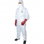 CROMWELL  Salopeta cu gluga de unica folosinta GUARD MASTER + DISP' HOODED COVERALL WHITE (S)