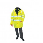 CROMWELL  Haina inalta vizibilate impermeabila 5 in 1 WATERPROOF & BREATHABLE HI-VIS5-IN-1 COAT (EN20471) YELLOW - S