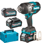 MAKITA TW001GM201 Masina de insurubat cu impact brushless, cu 2 acumulatori Li-Ion, 40V XGT, 4Ah, 2000Nm + MAKPAC TIP 3 + BL4025 Acumulator  LI-Ion, 40V XGT, 2.5Ah