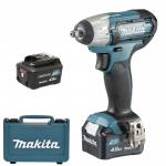 MAKITA TW140DSME Masina de insurubat cu impact cu 2 acumulatori Li-Ion, 12V, 4Ah, 140Nm