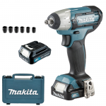 MAKITA TW140DSYEX Masina de insurubat cu impact cu 2 acumulatori Li-Ion, 12V, 1.5Ah, 140Nm + Set 6 chei