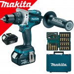 MAKITA DDF481RFE Masina de gaurit si insurubat brushless, cu 2 acumulatori Li-Ion, 18V, 3Ah, 115Nm + B-49921 Impact Gold Torsion Bit set 26 bucati