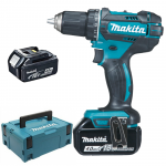 MAKITA DDF482RMJ Masina de gaurit si insurubat cu 2 acumulatori Li-Ion, 18V, 4Ah, 62Nm