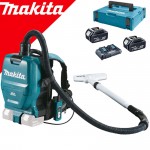 MAKITA DVC260Z  Aspirator tip rucsac Li-Ion, 2x18V fara acumulator in set (SOLO) + 197629-2 Power Source Kit LXT MAKPAC +  BL1850BX2 + DC18RD