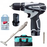 MAKITA DK1456WX1 Masina de gaurit DF330DZ + Aspirator CL100DZ + Set 5 Burghie