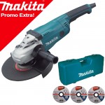 MAKITA GA9020FKX1 Polizor unghiular 2200 W, diametru disc 230 + 3 discuri de degrosare + Geanta