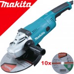 MAKITA GA9020R Polizor unghiular mare 2200 W. diametru disc 230 + D-18742 10 DISCURI TAIERE PIATRA 230X3