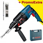 BOSCH GBH 2-26 DRE Ciocan rotopercutor SDS-plus 800 W, 2.7 J +  3 burghie SDS PLUS + Spitz SDS PLUS