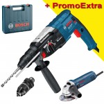 BOSCH GBH 2-28 DFV Ciocan rotopercutor SDS-plus 850 W, 3.2 J + GWS 850 CE Polizor unghiular cu regulator