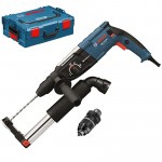 BOSCH GBH 2-28 DFV Ciocan rotopercutor SDS-plus 850 W, 3.2 J + L-BOXX + GDE 16 PLUS Sistem aspirare