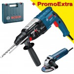 BOSCH GBH 2-28 DV Ciocan rotopercutor SDS-plus 850 W, 3.2 J + GWS 850 CE Polizor unghiular cu regulator