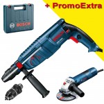 BOSCH GBH 2600 Ciocan rotopercutor SDS-plus 720 W, 2.5 J + GWS 7-115 Polizor unghiular