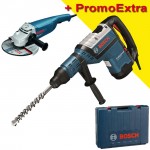 BOSCH GBH 8-45 D Ciocan rotopercutor SDS-max 1500 W, 12,5 J + GWS 24-230 JH Polizor unghiular 