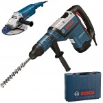 BOSCH GBH 8-45 D Ciocan rotopercutor SDS-max 1500 W, 12,5 J + GWS 22-230 JH Polizor unghiular 