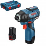 BOSCH GDR 10.8-V-EC Surubelnita cu impact brushless, cu 2 acumulatori Li-Ion, 2.5Ah, 110Nm + L-BOXX