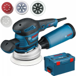 BOSCH GEX 125-150 AVE Slefuitor cu excentric 400 W + 50 foi de slefiure + L-BOXX