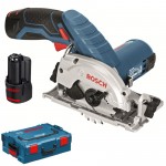 BOSCH GKS 12V-26 Ferastrau circular cu 2 acumulatori Li-Ion, 2Ah + L-BOXX