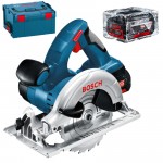 BOSCH GKS 18 V-LI Ferastrau circular cu 2 acumulatori Li-Ion, 4Ah + L-BOXX