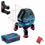 BOSCH GLL 3-50 + BM 1 Nivela laser cu linii + Suport + L-BOXX