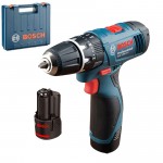 BOSCH GSB 1080-2-LI Masina de gaurit cu percutie cu 2 acumulatori Li-Ion, 1.5Ah, 28Nm + Valiza