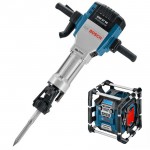 BOSCH GSH 27 VC Ciocan demolator 2000 W, 62 J + GML 20 Radio Li-Ion, 14.4-18V, fara acumulator in set (SOLO)