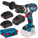 BOSCH GSR 18V-85 C (SOLO) Masina de gaurit si insurubat brushless Li-Ion, 85Nm + L-BOXX +  Set 2 acumulatori 4Ah ProCore + Incarcator