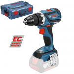 BOSCH GSR 18 V-EC (SOLO) Masina de gaurit si insurubat brushless, Li-Ion, 60Nm, fara acumulator in set + L-BOXX