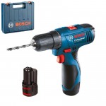 BOSCH GSR 1080-2-LI  Masina de gaurit si insurubat cu 2 acumulatori Li-Ion, 1.5Ah, 28Nm + Valiza