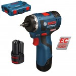 BOSCH GSR 12V-20 HX Masina de gaurit si insurubat brushless, cu 2 acumulatori Li-Ion, 2Ah, 20Nm + L-BOXX