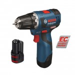 BOSCH GSR 12V-20 Masina de gaurit si insurubat brushless, cu 2 acumulatori Li-Ion, 2Ah, 20Nm